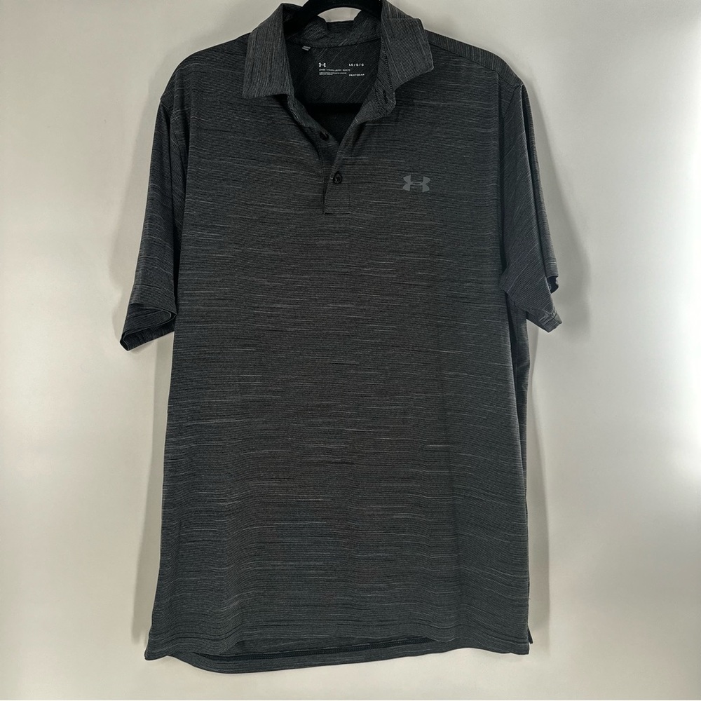 Under Armour Men's size Large Black Polo Shirt